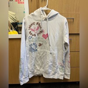 white lonely ghost hoodie